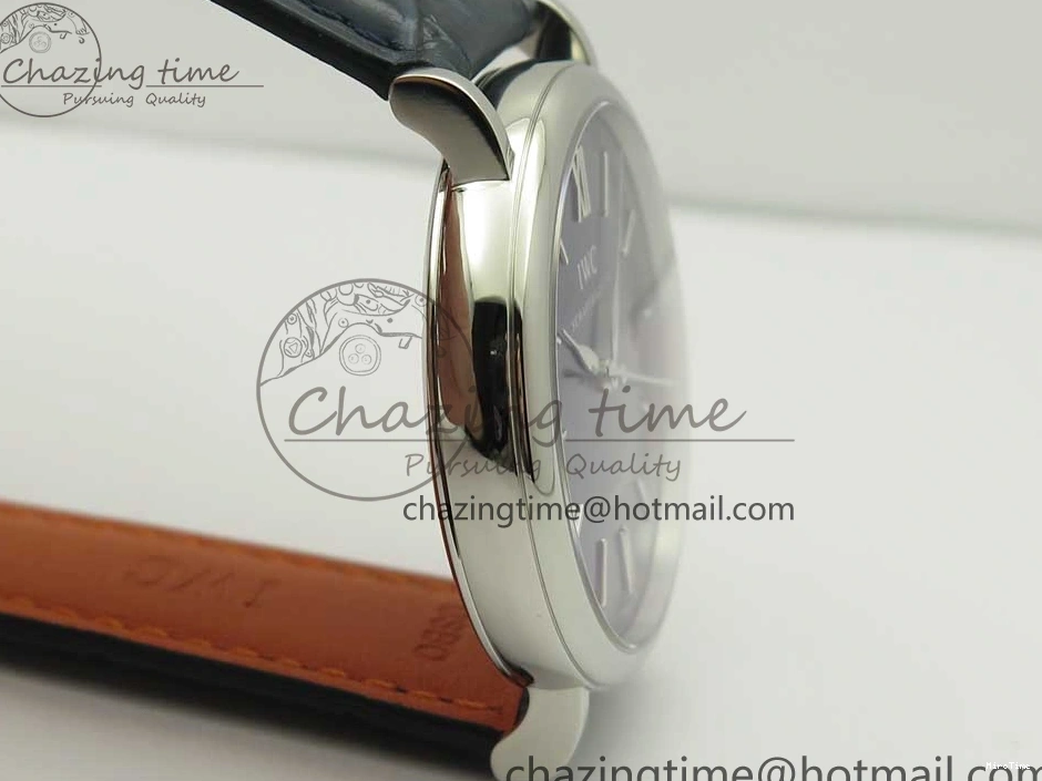 MIROTIME 0103 Portofino Automatic SS FKF 1:1 Best Edition Blue Dial on Blue Leather Strap A Cozy 7133